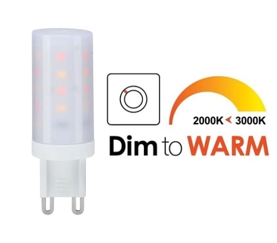 dennenboom Aanhoudend Onderscheiden G9 LED-Lamp 230V dim to warm