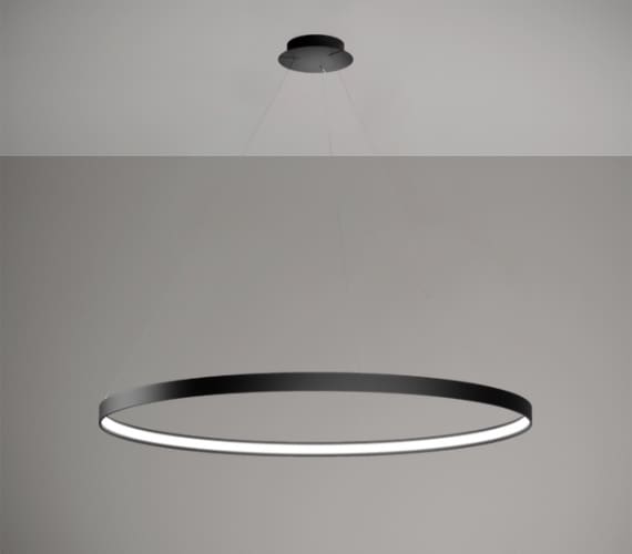 LED hanglamp Anello Single Black