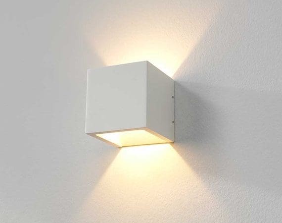 Wandlamp Cube Wit