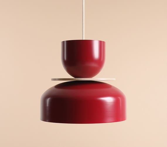 Gekleurde hanglamp Uva Rosso