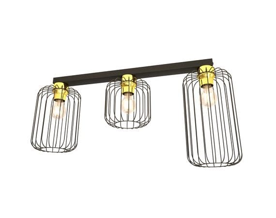 Plafondlamp Barn 3 Black Gold