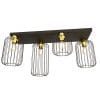 Plafondlamp Barn 4 Black Gold