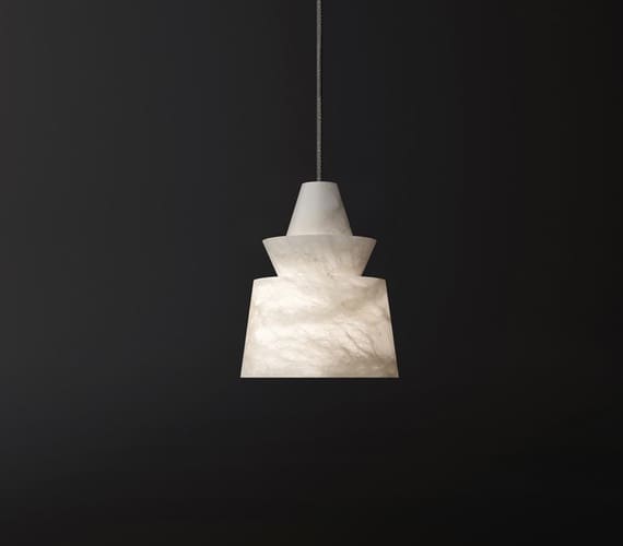 Alabaster hanglamp Flo