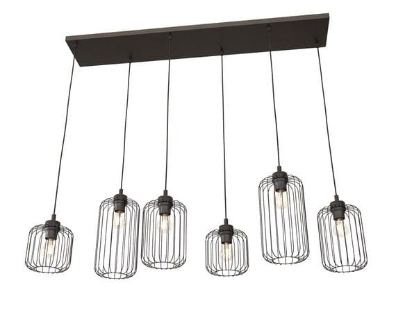 Hanglamp Vander 6 Black